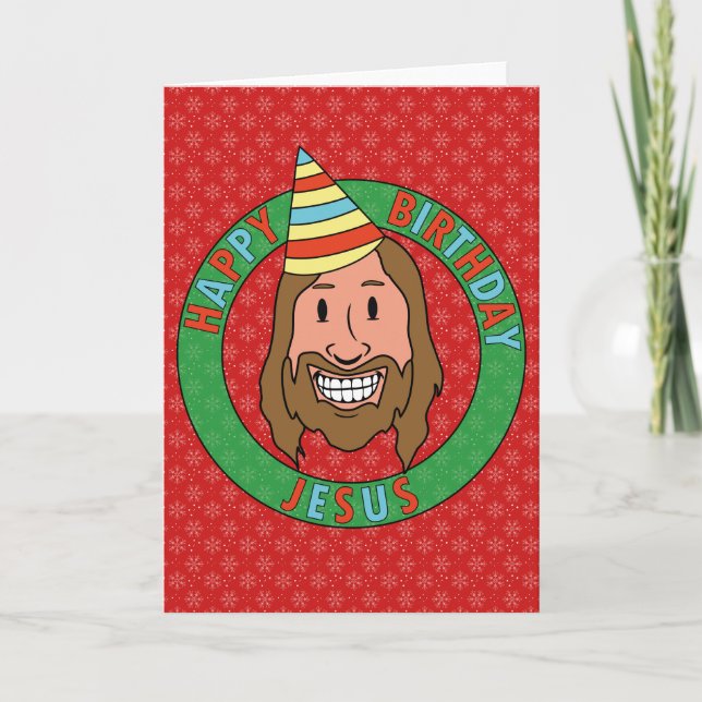 Carte Joyeux Anniversaire Jésus (Devant)