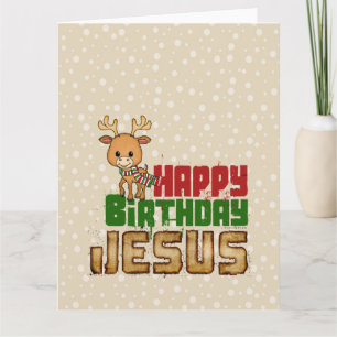Carte Joyeux anniversaire Jésus