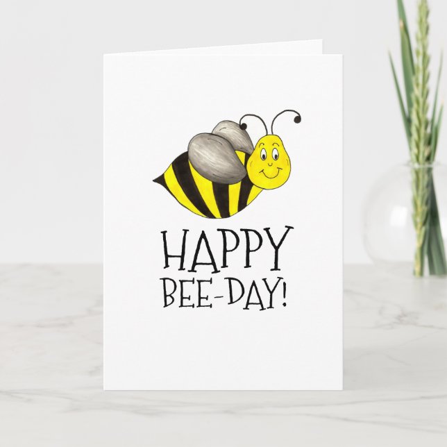 Carte Joyeux Anniversaire Jour des abeilles Bumblebee Ja (Devant)