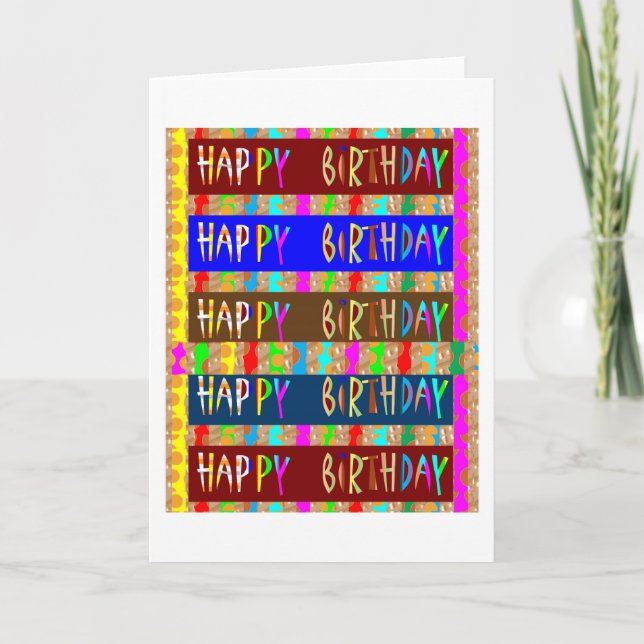 Carte JOYEUX ANNIVERSAIRE JoyeuxCartes d'anniversaireCAD (Devant)