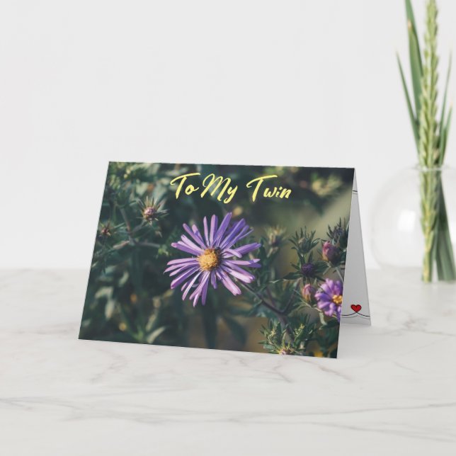 Carte Joyeux anniversaire ***JUMELLE*** (Devant)