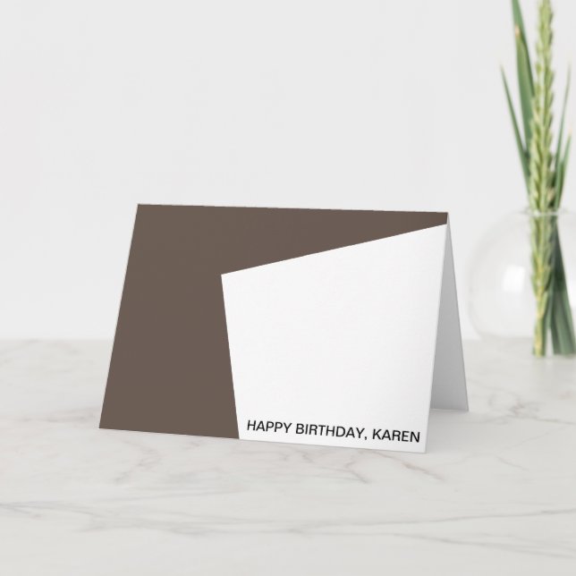 Carte Joyeux anniversaire, Karen (Devant)