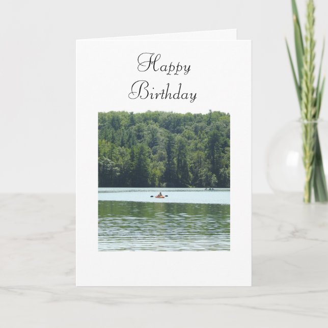 Carte Joyeux anniversaire | Kayak Photo (Devant)