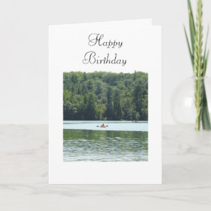 Carte Joyeux anniversaire   Kayak Photo