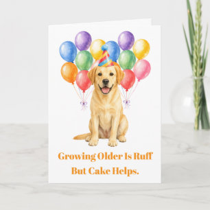 Carte Joyeux Anniversaire Labrador Chien Fête Animale