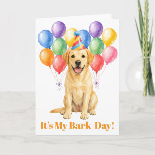 Carte Joyeux Anniversaire Labrador Chien Fête Animale