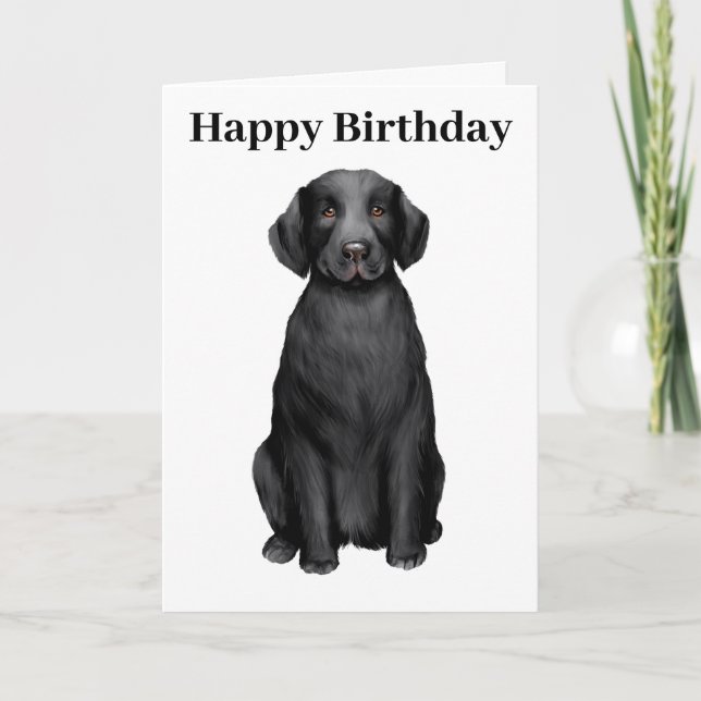 Carte Joyeux anniversaire Labrador Retriever (Devant)