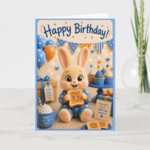 Joyeux Anniversaire Lapin avec Toast du bébé Bun B