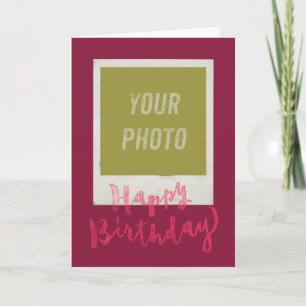 Carte Joyeux anniversaire - Lettres à la main Design de