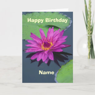 Carte Joyeux anniversaire - lis