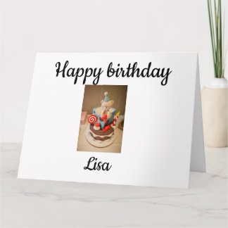 Carte Joyeux anniversaire Lisa