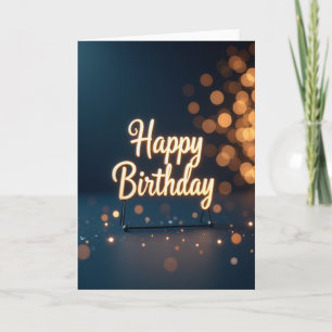 Carte Joyeux Anniversaire Lumineux