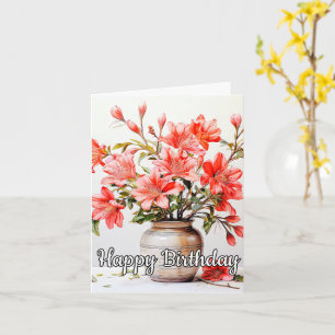 Carte Joyeux Anniversaire Lys Poted Illustration