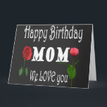 Carte Joyeux anniversaire maman avec un joli design de f<br><div class="desc">Magnifique anniversaire avec un design floral pour votre adorable maman</div>