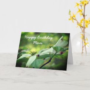 Carte Joyeux anniversaire maman Dogwood Flower Card