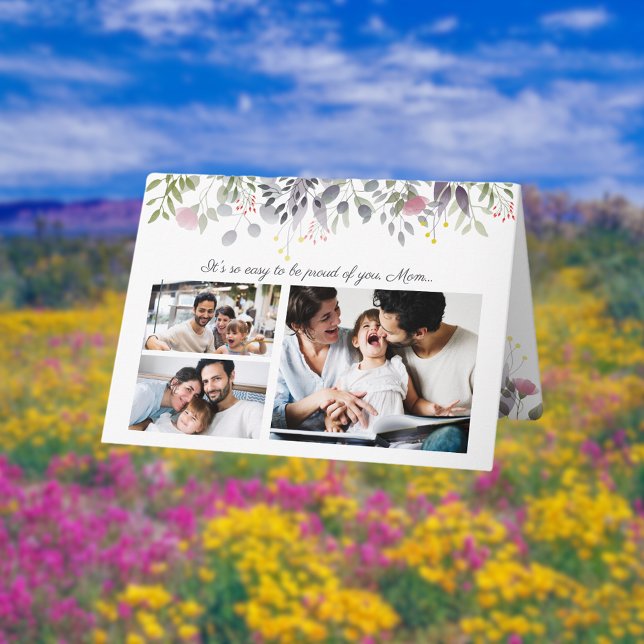 Carte Joyeux Anniversaire Maman Floral de Printemp (Créateur téléchargé)