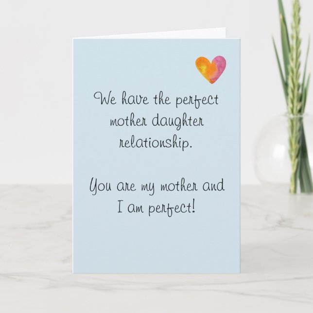 Carte Joyeux anniversaire Maman Mère Humour Drôle (Devant)