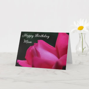 Carte Joyeux Anniversaire Maman Rouge Rosebud Flower
