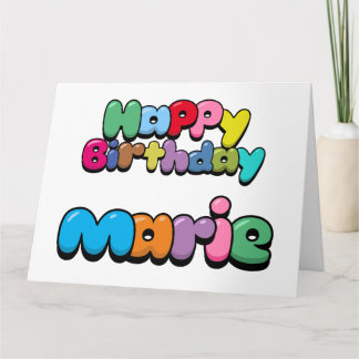Carte Joyeux anniversaire Marie