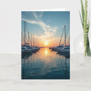 Carte Joyeux Anniversaire Marina Coucher de Soleil