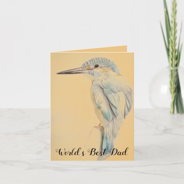 Carte Joyeux Anniversaire meilleur papa du monde (Devant)