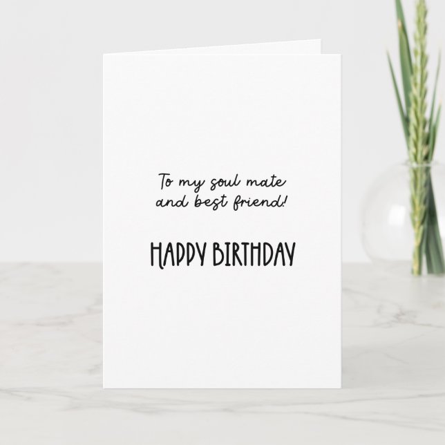 Carte Joyeux anniversaire meilleure amie ! ...drôle (Devant)