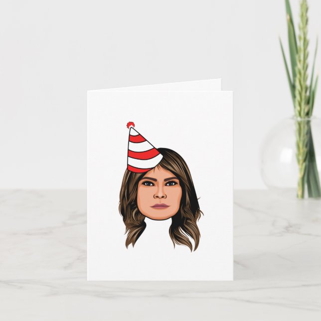 CARTE JOYEUX ANNIVERSAIRE MELANIA TRUMP (Devant)