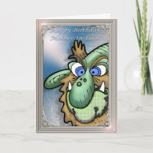 Carte Joyeux anniversaire Mère-en-belle humoristique