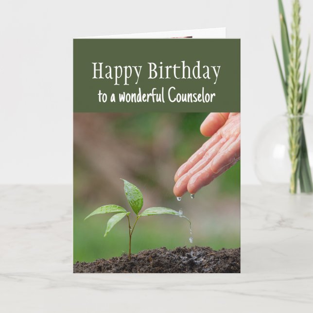 Carte Joyeux Anniversaire Merveilleux Conseiller (Devant)