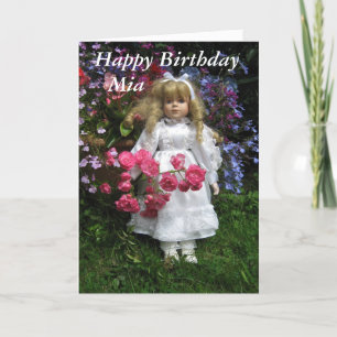 Carte Joyeux anniversaire Mia