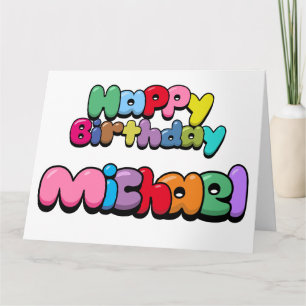 Carte Joyeux Anniversaire Michael