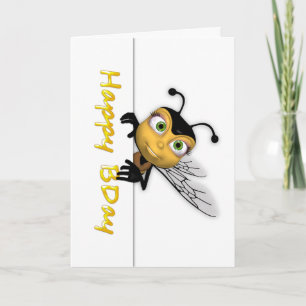 Carte Joyeux Anniversaire Miel Bee - Joyeux Anniversaire