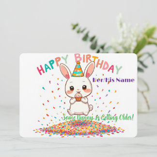 Carte Joyeux Anniversaire Mignon avec Cupcake