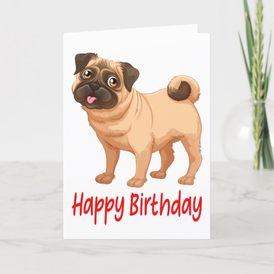 Carte Joyeux Anniversaire Mignon Carlin Chien Chien Chie Zazzle Fr