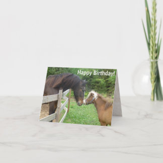 Carte Joyeux Anniversaire Miniature Brown Brouillon Chev