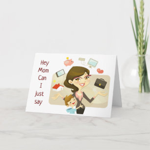 CARTE JOYEUX ANNIVERSAIRE **MOM PRENEZ DU TEMPS POUR VOU