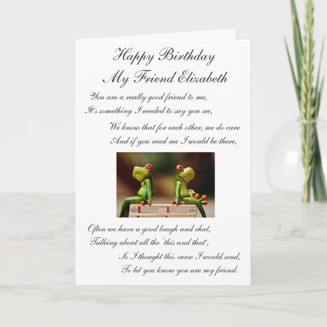 Carte Joyeux anniversaire mon ami (Devant)