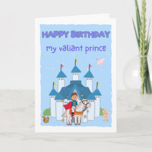 Carte Joyeux Anniversaire Mon Prince/Fils/Frère/Enfant V