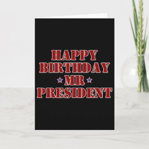 Carte Joyeux Anniversaire Monsieur le Président Supporte