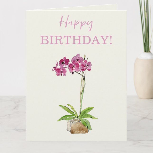 Carte Joyeux Anniversaire Moth Orchard (Devant)