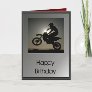 Invitations Faire Part Cartes Anniversaire Motocross Zazzle Fr