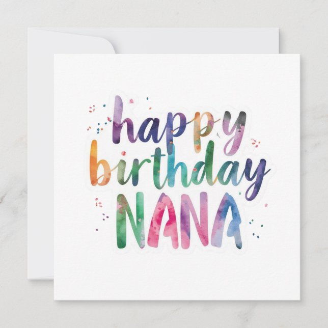 Carte Joyeux Anniversaire Nana (Devant)