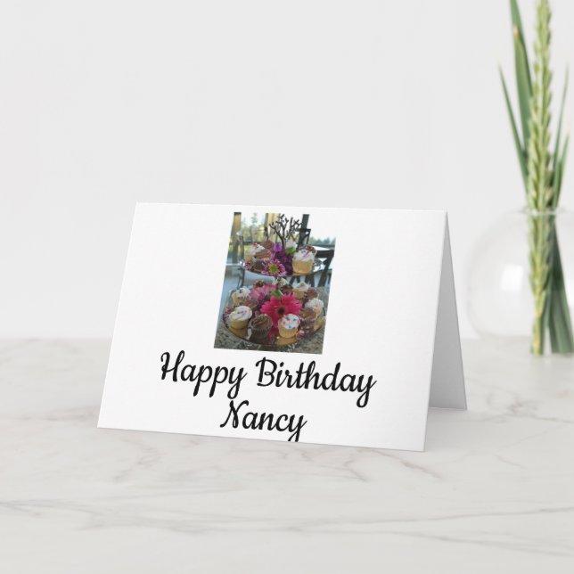 Carte Joyeux anniversaire Nancy (Devant)