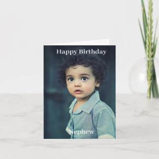 Carte Joyeux anniversaire Nephew photo personnalisée