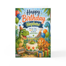 Joyeux Anniversaire Neveu Aventure Dinosaure