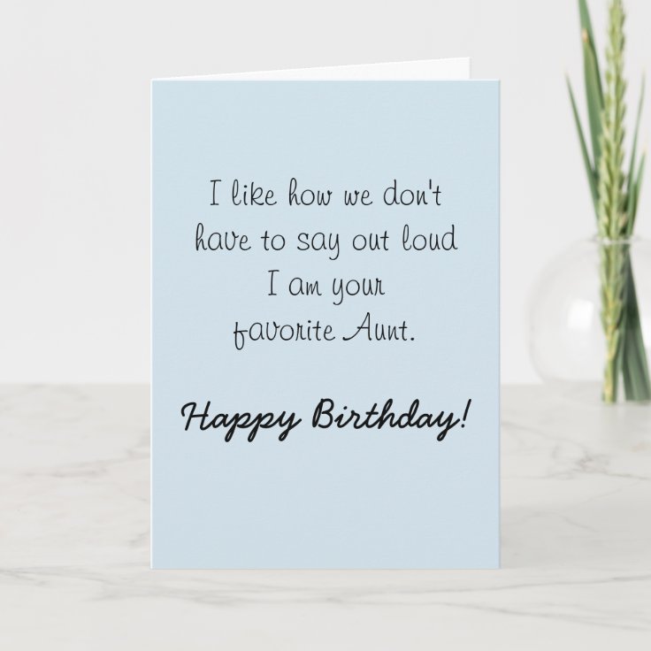 Carte Joyeux Anniversaire Niece De Tante Humour Drole Zazzle Fr