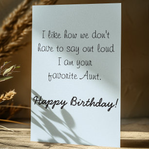 Carte Joyeux Anniversaire Nièce De Tante Humour Drôle