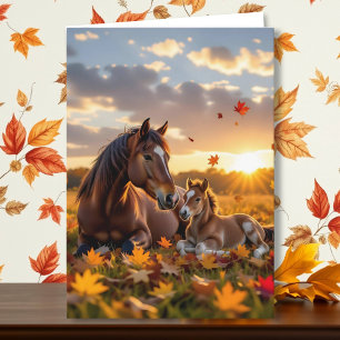 Carte Joyeux Anniversaire Nièce Thème Cheval