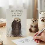 Carte Joyeux Anniversaire Nièce Tout à Fait Géniale<br><div class="desc">Cette conception a été créée à l'aide d'un art numérique. Elle peut être personnalisée dans la zone prévue à cet effet ou en choisissant l'option "cliquer pour personnaliser davantage" et en modifiant le nom, les initiales ou les mots. Vous pouvez également modifier la couleur et le style du texte ou...</div>
