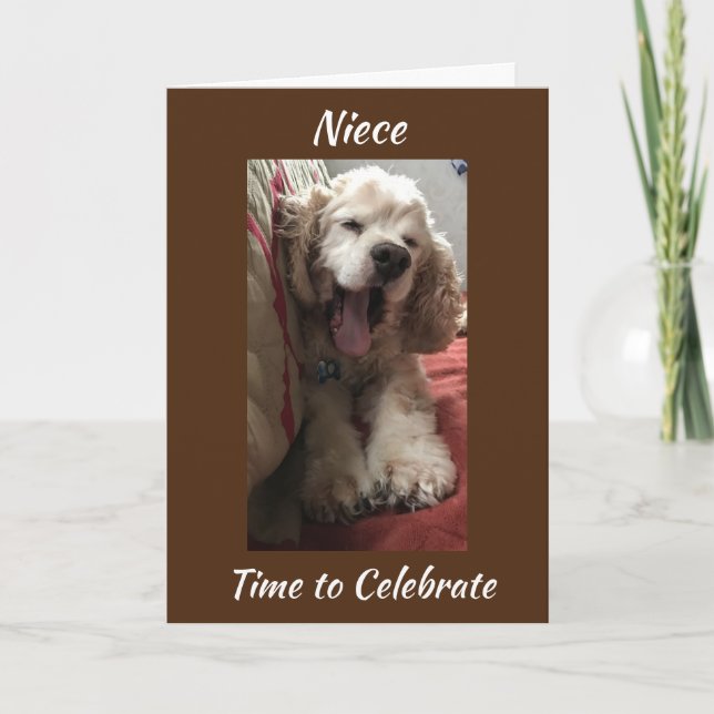 CARTE JOYEUX ANNIVERSAIRE ***NIECE*** VOUS ÊTES UNE CART (Devant)